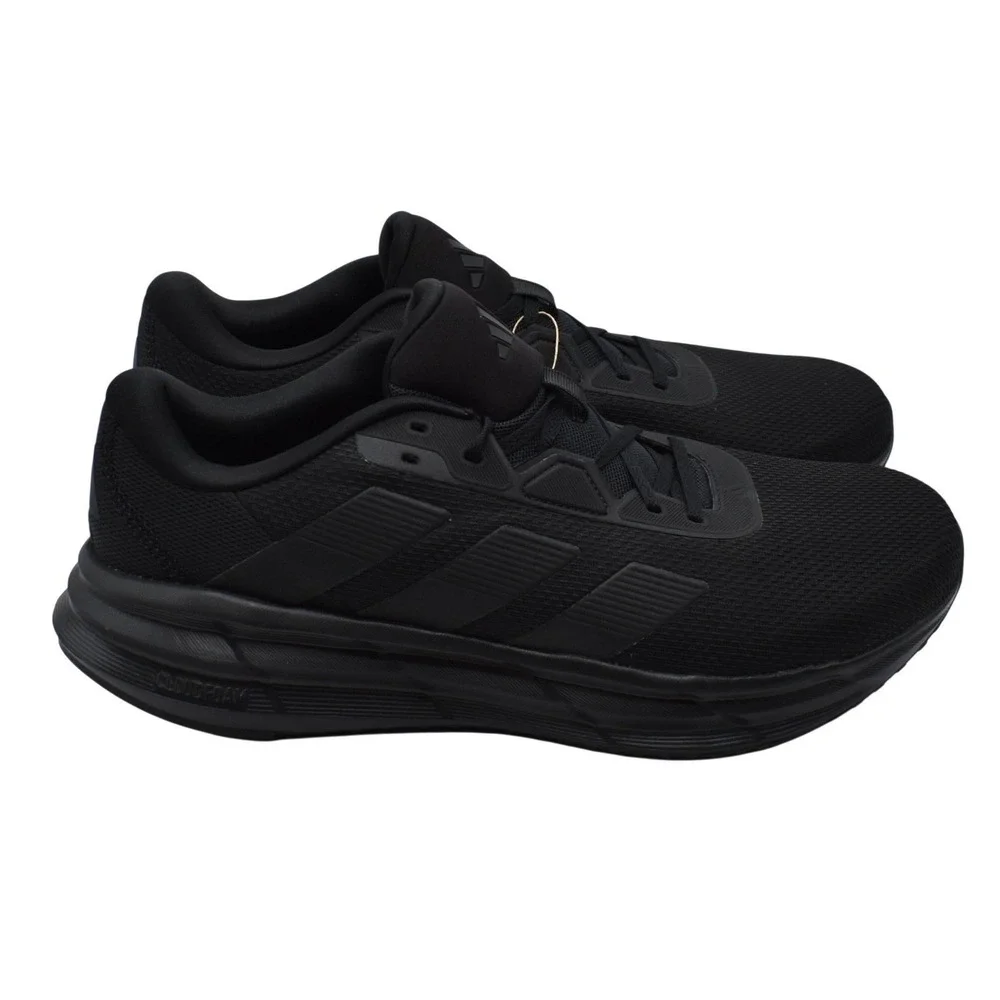 Adidas Galaxy 7 Running Shoes Men's Size 12.5 Triple Black Cloudfoam NWT ID8757